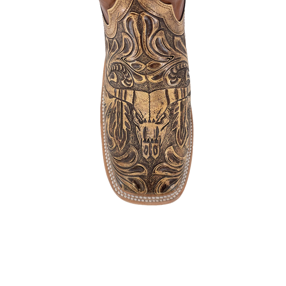 Men's Bulldog Hand Tooled Boots- Aztec Calendar – Roman Boots TX RB