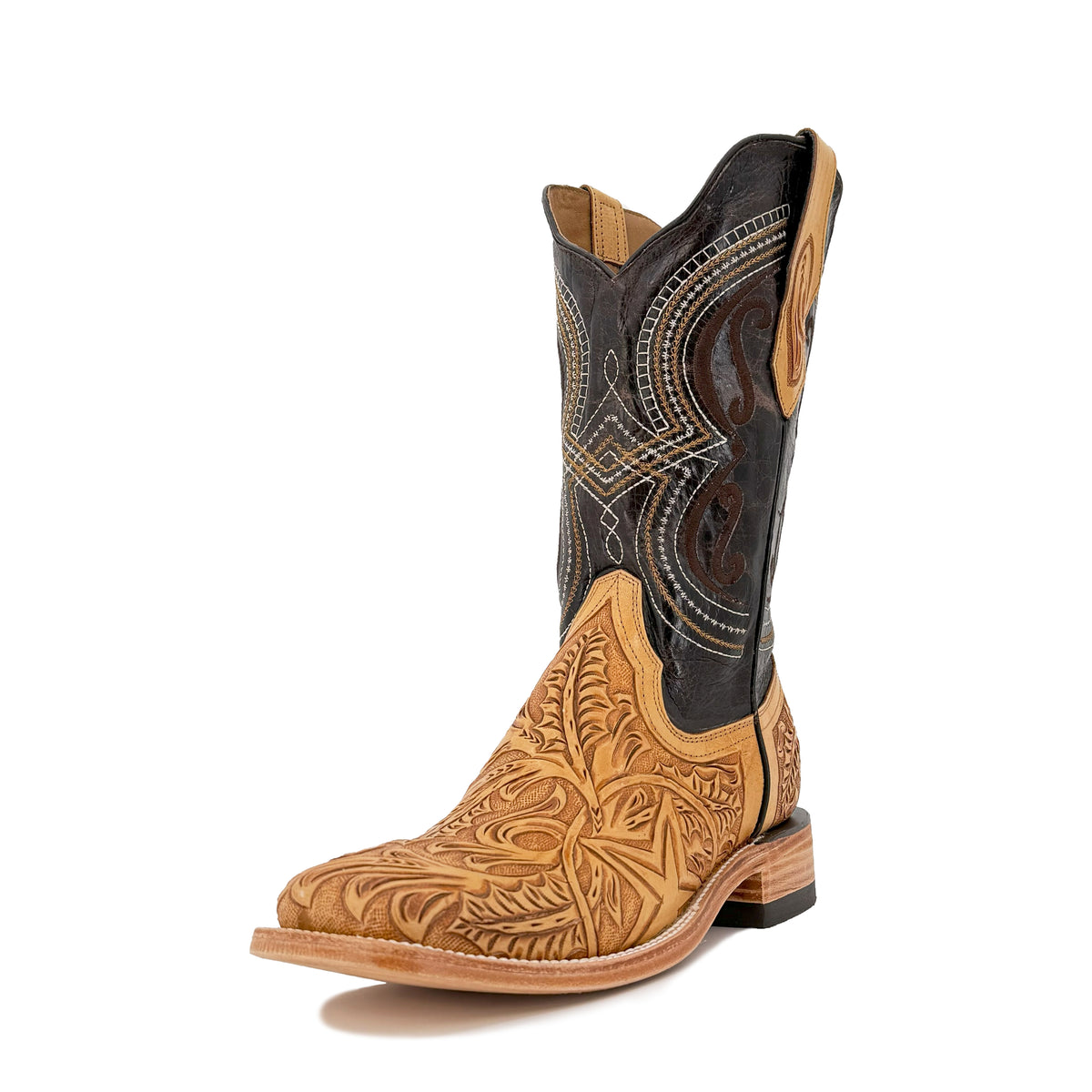 Men's Hand-Tooled Bulldog Boots Lone Star Orix | Roman Boots TX
