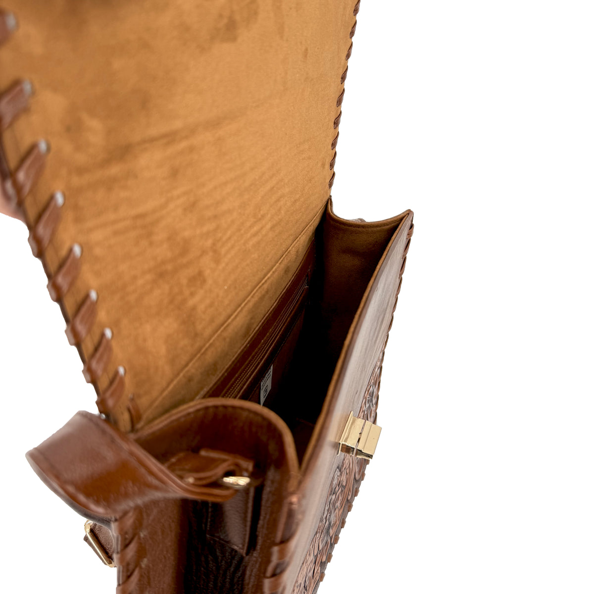 Handtooled Leather Crossbody Bag - Floral Bitone – Roman Boots TX RB