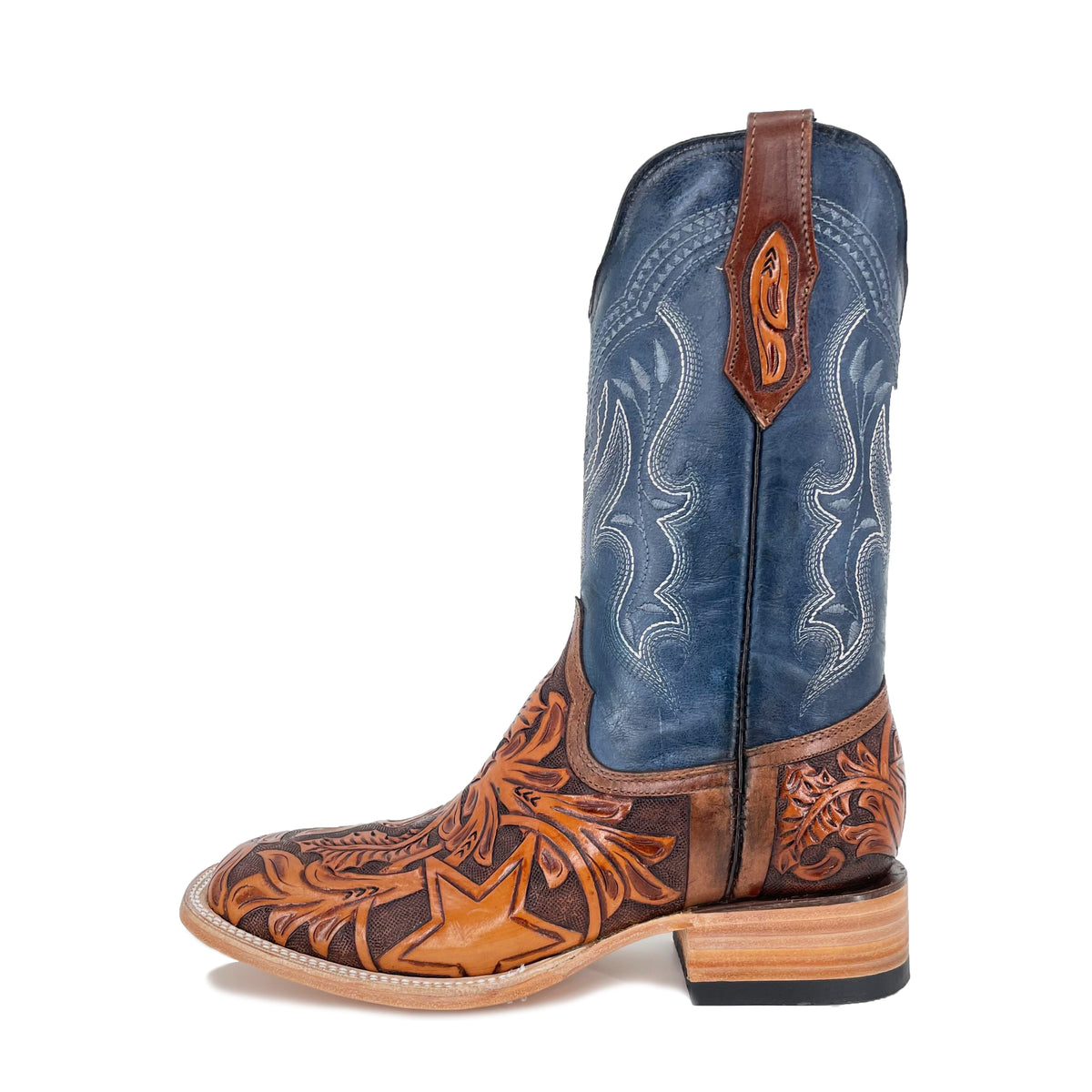 Women's Bulldog Hand Tooled Boots - Long Horn
