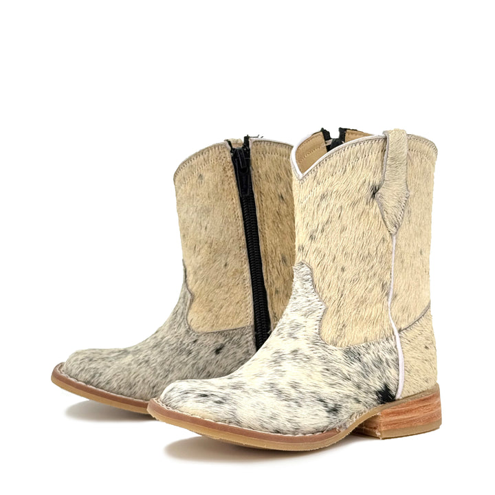 Kid's Western Boots - Cowhide Hair