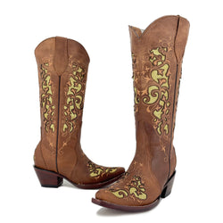 Women's Snip Toe Glitter Boots - Laura Mezquite