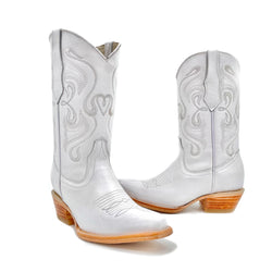 Cowgirl White Boots - Matilde