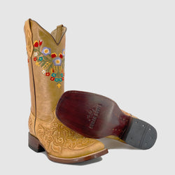Men's Bulldog Hand Tooled Boots- Aztec Calendar – Roman Boots TX RB